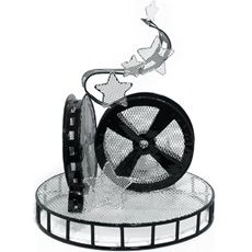 Movie Reel Centerpiece Set Prom Theme Decorations, Movie Night Theme, Red Carpet Affair, Sequin Wall, Hollywood Party Theme, Night Theme, Prom Themes, Movie Reels, Battery Operated Tea Lights