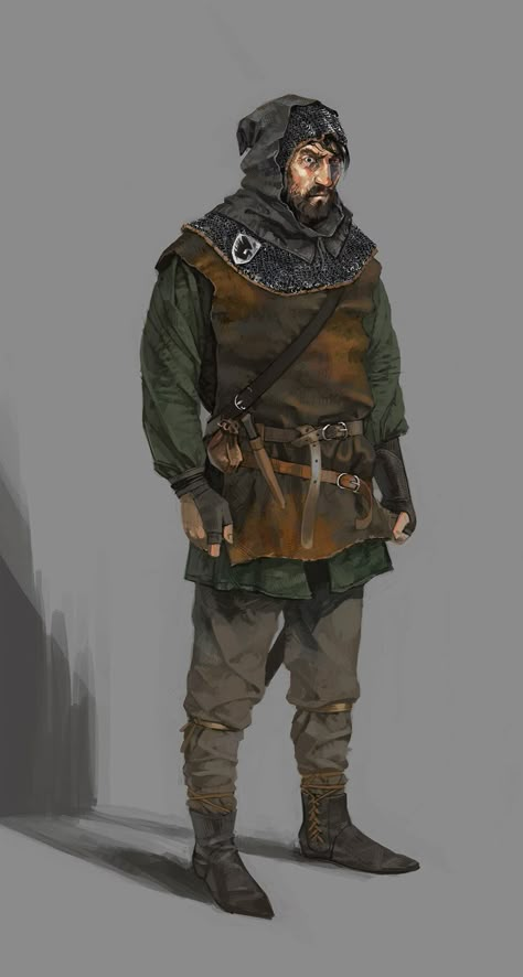 Medieval Bandit, Dragons Hoard, D D Races, Traveller Rpg, Dnd Monsters, Dnd Art, Medieval Clothing, Black Art Pictures, High Fantasy