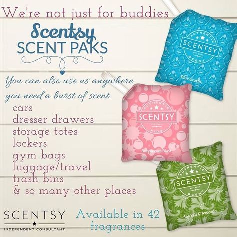 They’re not just for your buddy ! Diy Scentsy, Scentsy Consultant Marketing, Scentsy Hacks, Scentsy Scent Pak, Scentsy Pictures, Scentsy Consultant Business, Scentsy Facebook Party, Scentsy Marketing, Selling Scentsy