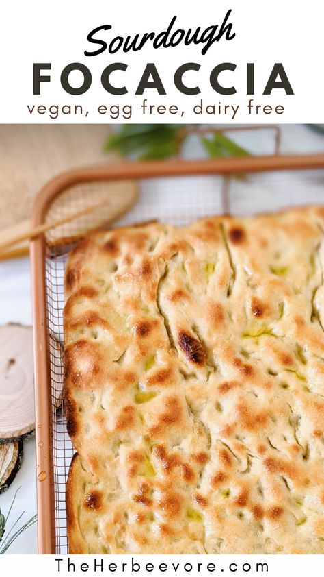 Sheet Pan Bread, Discard Focaccia, Sourdough Discard Focaccia, Meal Plan Vegan, Sourdough Focaccia Recipe, English Muffin Recipe, Sourdough Discard Recipes, Sourdough Focaccia, Easy Sourdough Bread Recipe