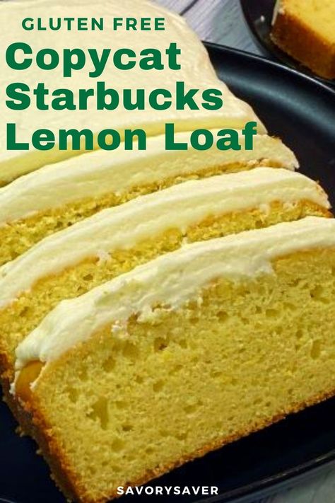 Make a Copycat Gluten Free Starbucks Lemon Loaf at home that tastes like the café version. This bright lemon flavored poundcake is topped with a lemon icing that’s tart and sweet. Copycat Recipes Starbucks, Gluten Free Starbucks, Gluten Free Pound Cake, Flourless Baking, Gluten Free Tiramisu, Starbucks Lemon Loaf, Lemon Loaf Recipe, Starbucks Lemon, Copycat Starbucks