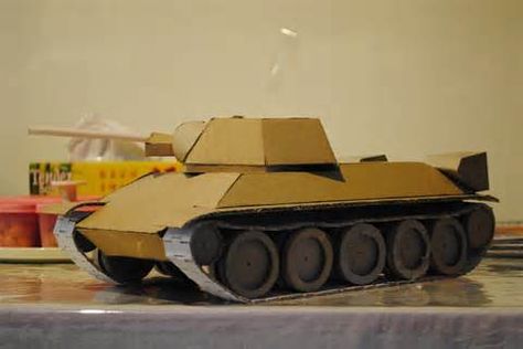 Cardboard Tank, Simple Paper Mache, Valentine Stuff, Solar System Projects, Diy Tank, Wooden Toys Plans, Valentine Day Boxes, Paper Mache Crafts, Dnd Miniatures