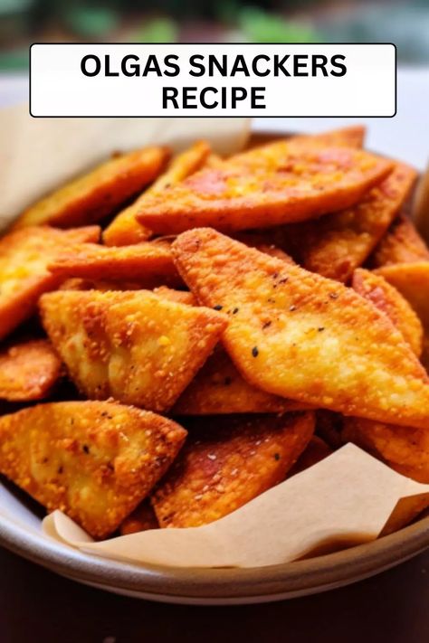 best Olgas Snackers Recipe Olga Snackers Recipe, Olgas Snackers Recipe, Olga Sauce Recipe, Munchies Snacks, Skillet Bread, Popular Snacks, Pita Chips, Party Appetizer, Latest Recipe