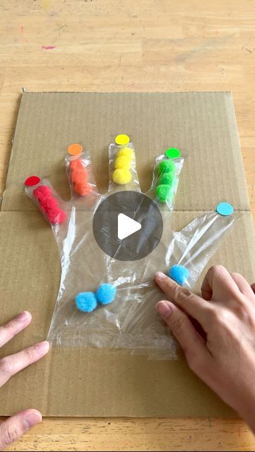 Pool Noodle Crafts, Preschool Fine Motor Activities, Fine Motor Activities For Kids, Preschool Fine Motor, Fine Motor Skills Activities, Motor Skills Activities, Games For Toddlers, Easy Learning, Color Sorting