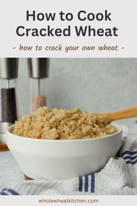 Cracked Wheat Cereal, Cracked Wheat Recipes, Groats Recipe, Wheat Porridge, Learning How To Cook, Wheat Cereal, Cracked Wheat, Cream Of Wheat, Wheat Recipes