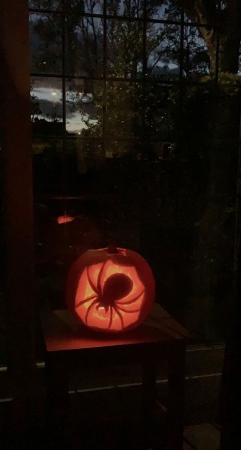 spider halloween pumpkin carving 🕷️🕷️🕷️🕷️ Spider Carved Pumpkin, Pumpkin Spider Carving, Pumpkin Carving Ideas Spider, Pumpkin Carving Spider, Spider Pumpkin Carving, 3d Pumpkin Carving, Cute Pumpkin Carving, Hey Pumpkin, Halloween Pumpkin Carving