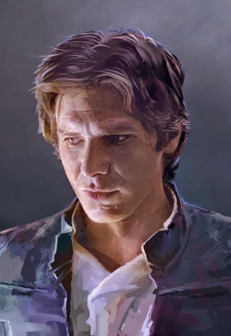 El mejor Han Solo Fanart, Dave Seguin, Starwars Fanart, Sharp Jawline, Wow Photo, Star Wars Han Solo, Han And Leia, Comic Manga, Star Wars Fan Art