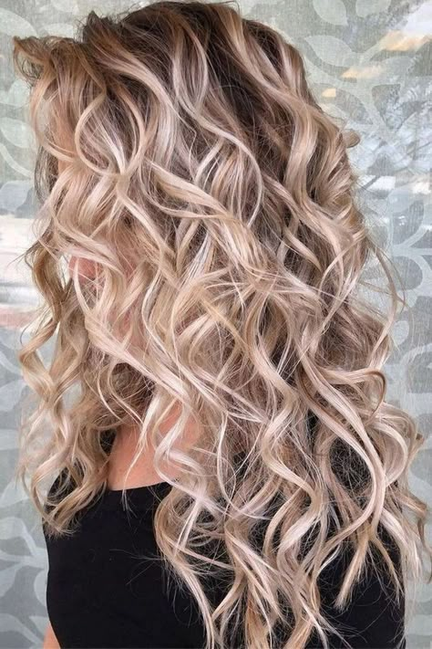 Spiral Perm, Balayage Blond, Blond Balayage, Blonde Curly Hair, Blonde Curls, Trendy Nail, Web Images, Permed Hairstyles, Hair Color Balayage