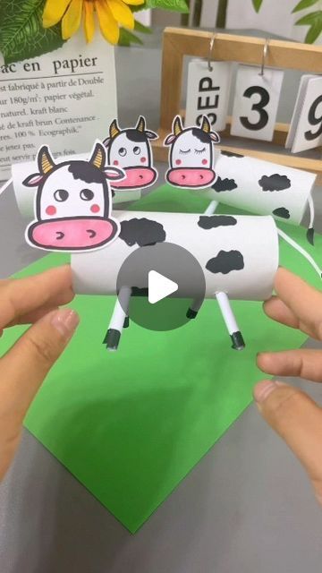 paper crafts creator on Instagram: "don’t throw away the used toilet paper rolls, make fun cows

#parentchildcrafts #childrenscrafts #kindergartencrafts #handmadediy #wasteutilization #diyprojects #recycledcrafts #funwithkids #creativecrafts #homemadetoys" Cow Toilet Paper Roll Craft, Things To Make Out Of Toilet Rolls, Cow Crafts For Kids, Toilet Paper Roll Crafts For Kids, Toilet Roll Craft For Kids, Toilet Paper Roll Animals, Paper Cow, Paper Animal Crafts, Cow Craft