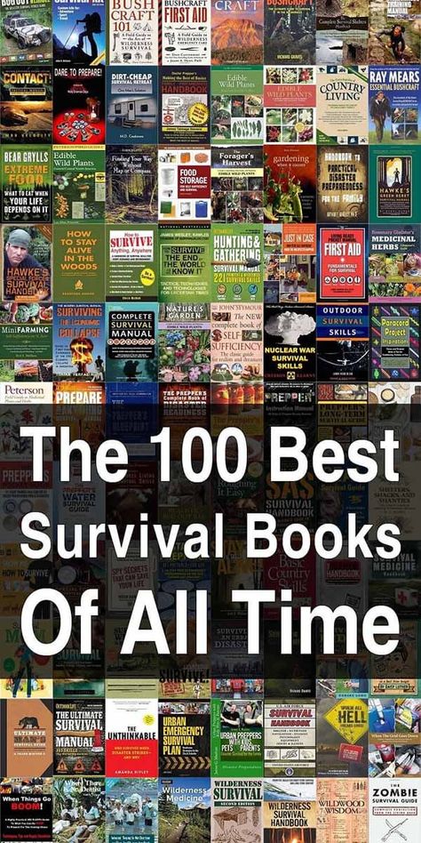 Best Survival Books, Survival Books, Survival Techniques, Urban Survival, Prepper Survival, Homestead Survival, Emergency Prepping, Survival Food, Wilderness Survival