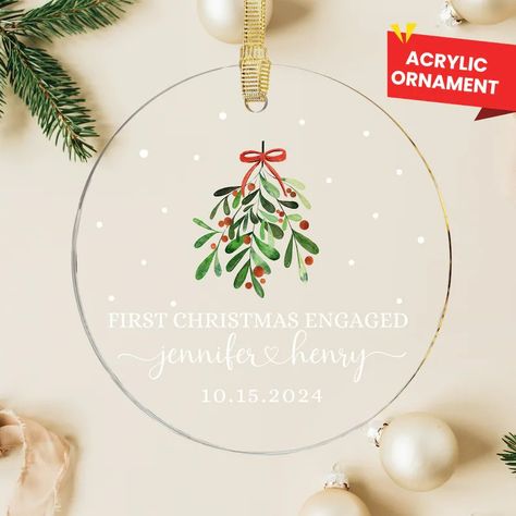 Engaged Ornament Our First Christmas Gift Engagement Ornament Engaged Christmas Keepsake Engagement Gifts for Newly Engaged Couple Ornament - Etsy Gifts For Newly Engaged, First Christmas Engaged Ornament, Engagement Gifts Newly Engaged, Engagement Christmas Ornament, First Christmas Engaged, Engaged Ornament, Engagement Ornament, Couples Ornaments, Engagement Ornaments