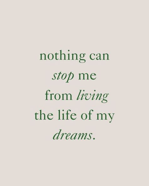 Nothing can stop me from living the life of my dreams ✨💪🏻🌟 Creating The Life Of My Dreams Quote, No One Can Stop Me Quotes, Social Life Vision Board, Social Media Manifestation, Word Widget, My Dreams Are Coming True, My Dreams Quotes, Manifestation Mood Board, My Life Goals