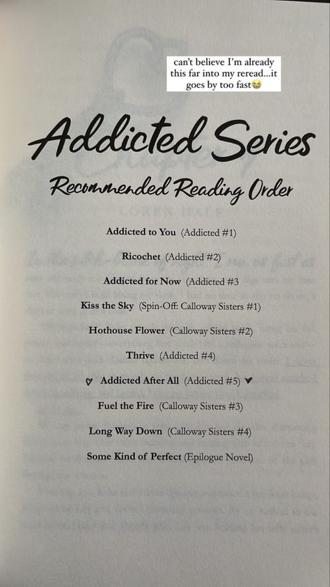 #addictedtoyou #callowaysisters Addicted Series, Addicted To You, Reading Recommendations, Way Down, Reading, Quick Saves