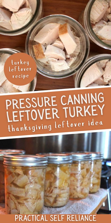 Canning Cooked Turkey, Pressure Canning Turkey Broth, Pressure Canning Vegetables, Electric Canner Recipes, Canning Leftover Turkey, Burritos In A Jar Canning, Pressure Canning Meat Recipes, Pressure Canning Recipes For Beginners, Presto Electric Pressure Canner Recipes