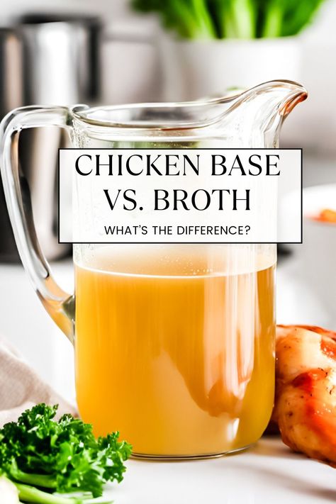 Chicken Base vs Broth - The Ultimate Guide - Salads Soups and Sweets Broth Vs Stock, What To Use Chicken Broth For, Substitute For Chicken Broth, Chicken Broth From Carcass How To Make, Chicken Broth Substitute, How To Make Clear Chicken Broth, Lofthouse Sugar Cookies, Dehydrated Chicken, Make Chicken Broth