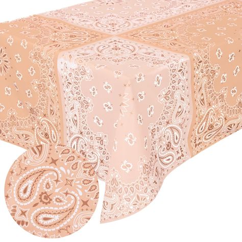 PRICES MAY VARY. Party Perfection: Our 9x4 foot western rectangle tablecloth featuring a bandana design is the party addition you've been looking for + a guaranteed hit! Wild West: Our tablecloth is made from heavy duty premium polyester. Perfect to protect and decorate your party table both indoor and outdoor. Easy Care: Our tablecloth is completely machine washable with cold water and tumble dry low. Use again and again for all your party needs! For Every Event: One size fits all! Whether you' Rodeo Baby Shower, Cowgirl Party Decorations, Wild West Cowgirl, Western Bandana, Rodeo Baby, Rodeo Birthday Parties, Cowgirl Baby Showers, Cowgirl Decor, Western Birthday Party