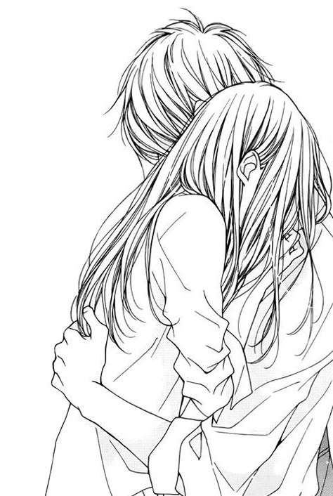 Anime Hug, رعب نفسي, Manga Couple, Romantic Anime Couples, Manga Love, Shoujo Manga, Anime Love Couple, Arte Fantasy, Couple Drawings