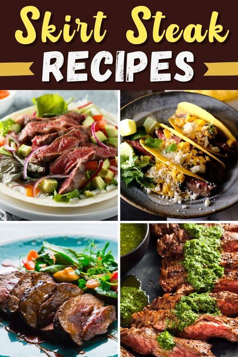 Recipes Using Skirt Steak, Best Skirt Steak Recipe, Stir Fry On The Grill, Skirt Steak Tacos, Marinated Skirt Steak, Skirt Steak Recipes, Grilled Skirt Steak, Steak And Mushrooms, Marinated Steak