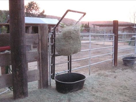 5 DIY Slow Feed Hay Feeders | HORSE NATION Horse Slow Feeder, Diy Hay Feeder, Hay Feeder For Horses, Horse Feeder, Horse Hay, Barn Hacks, Paddock Paradise, Horse Care Tips, Horse Info