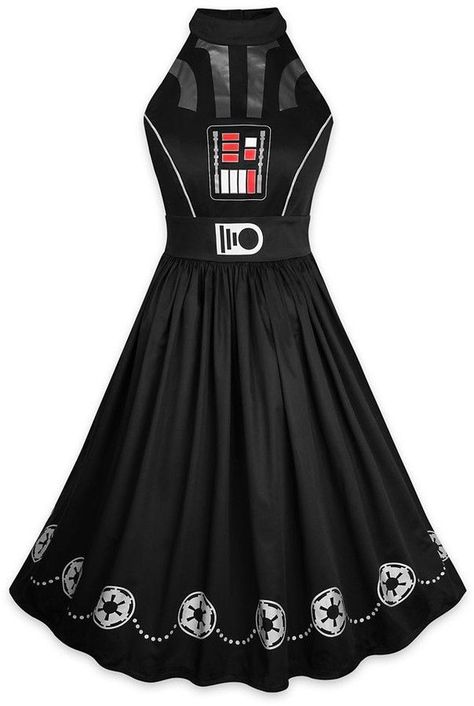 Darth Vader Halter Dress for Women Star Wars Darth Vader Dress, Darth Vader Costumes, Star Wars Dress, Sith Lords, Imperial Fashion, Disney Dress, Star Wars Wedding, Screen Art, The Sith