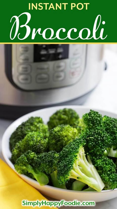 How To Steam Broccoli, Broccoli Steamed, Easy Broccoli Recipes, Instant Pot Veggies, Steam Broccoli, Instant Pot Broccoli, Vegetable Side Dishes Healthy, Keto Side, Healthy Instant Pot Recipes