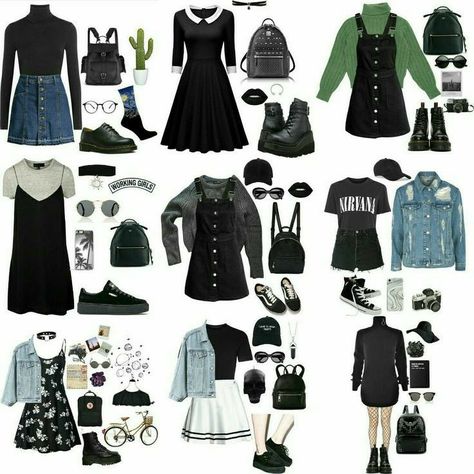 Witchy Punk Outfits, Slytherin Clothes Aesthetic, Slytherin Outfit Ideas, Slytherin Clothes, Slytherin Outfit, Slytherin Fashion, Stile Harry Potter, Hogwarts Outfits, Teenage Outfits