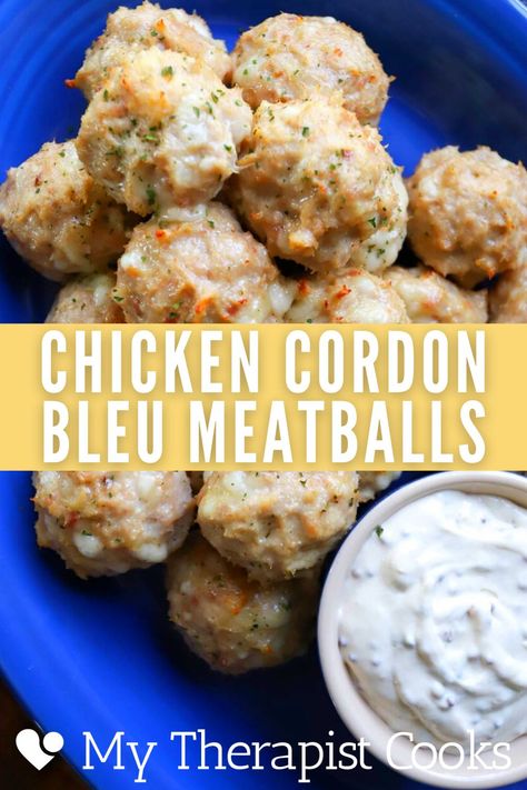 Easy Sour Cream Dip, Best Ham Sandwich, Sour Cream Dip Recipes, Chicken Meatballs Healthy, Baked Chicken Cordon Bleu, Ground Chicken Meatballs, Easy Thanksgiving Dinner, Weeknight Chicken, Chicken Meatball