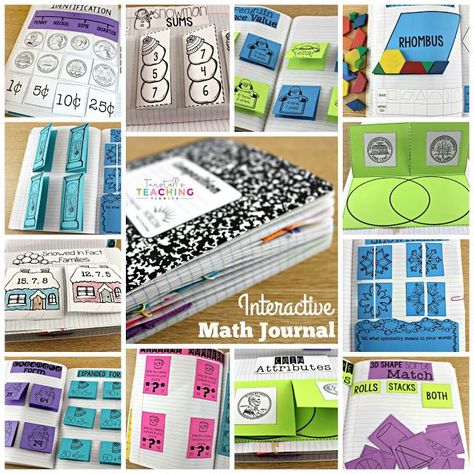 At the beginning of the school year I shared a post on how to get students started on math journals. I am hoping you have tried getting your feet wet with journals or maybe you have been rocking it ou Guided Math Rotations, Balanced Math, Guided Math Centers, Interactive Math Journals, Math Rotations, Math Tools, Interactive Journals, Math Notebook, Math Blocks