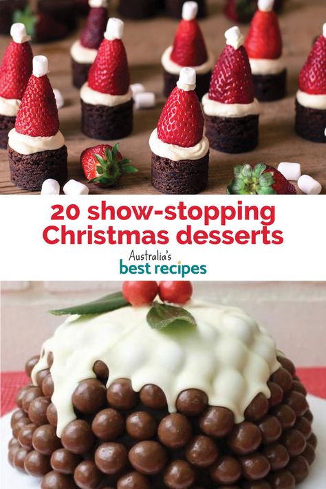 Make your Christmas dessert a real standout this year with these wow-factor treats that are guaranteed to impress everyone. Christmas Desserts Recipes Elegant, Christmas Dessert Fruit, Holiday Tarts Christmas Desserts, Fancy Christmas Baking, Elegant Christmas Dessert Ideas, Fruit Desserts For Christmas, Christmas Show Stopper Desserts, Christmas Italian Desserts, Christmas Platter Ideas Desserts