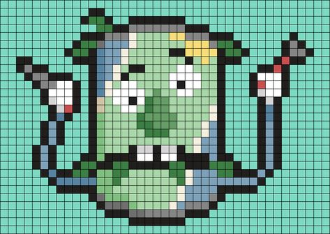 Adventure Time Kandi Pattern, Dhmis Perler, Dhmis Perler Beads, Dhmis Kandi, Gir Perler Bead, Sally Face Perler Beads, Perler Designs, Kandi Cuffs, Kandi Ideas