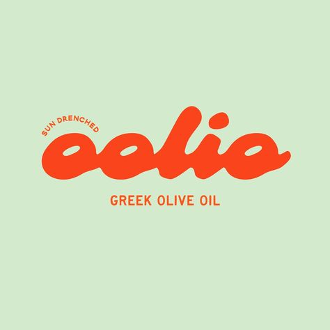 OOLIO - premium Greek olive oil! Cold pressed and sun drenched has such a good ring to it 😎 that’s what inspired me to go for this whole design! I’ve been itching to use @bymegburk new typeface Guava and this seemed like such a good fit. I love pairing chunky fonts like this with a short name and oolio worked so well. Brief by @designerbriefs and @thebriefassociation #ooliobrief Want bold branding that feels uniquely you? Let’s make some magic together! Inquire today ✨ #colorfulbranding ... Olive Oil Logo Design, Olive Branding, Greek Branding, Olives Aesthetic, Premium Color Palette, Olive Oil Logo, Organic Typography, Sauce Branding, Bold Branding Design