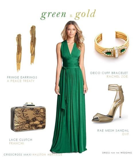 green and gold wedding look Neon Prom Dresses, Light Green Dress, Green Wedding Dresses, Green Formal Dresses, Dress For A Wedding, Below The Knee Dresses, Dark Green Dress, Strapless Prom Dress, Luxury Vehicles