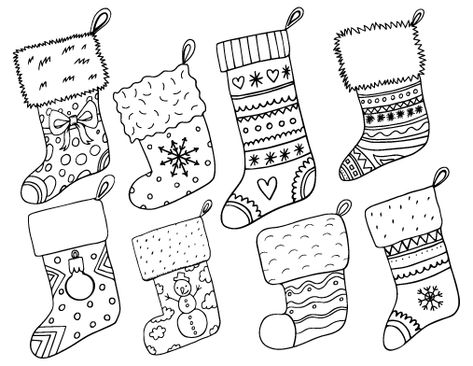 Christmas Blackline Christmas Stocking Coloring Pages, Bus Activities, Christmas Present Coloring Pages, Candy Cane Coloring Page, Merry Christmas Coloring Pages, Printable Christmas Ornaments, Snowman Coloring Pages, Hanging Christmas Stockings, Santa Coloring Pages