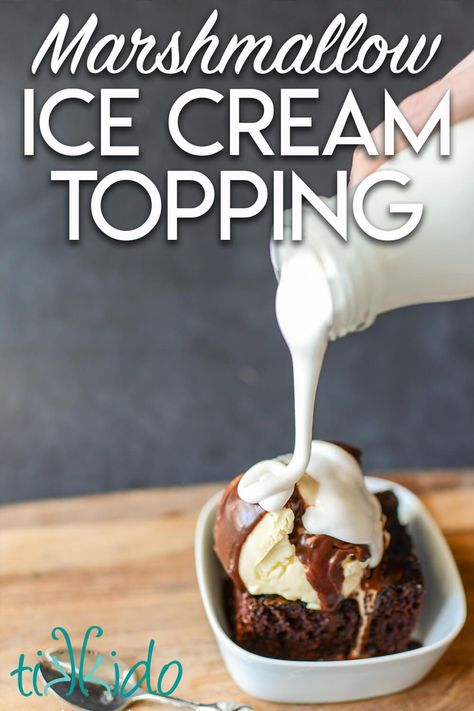 Marshmallow Topping For Ice Cream, Marshmallow Sauce For Ice Cream, Ice Cream Sauce Toppings, Marshmallow Ice Cream Topping, Marshmallow Ice Cream Recipe, Marshmallow Sauce, Marshmallow Topping, Ice Cream Sauce, Ice Cream Recipes Machine