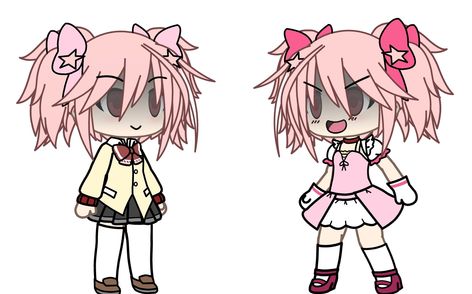 Cutecore Gacha Club Outfits, Madoka Gacha Club, Madoka Gacha Life, Madoka Magica Gacha Club, Cutecore Gacha, Roblox Guy, Gacha Ocs, Kawaii Core, Club Outfit Ideas