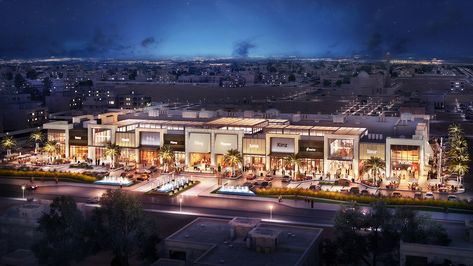 Al Resala Mall on Behance Stripmall Architecture, Building References, Mall Facade, Retail Facade, Urban Design Diagram, Commercial Design Exterior, Retail Architecture, Strip Mall, Park Design