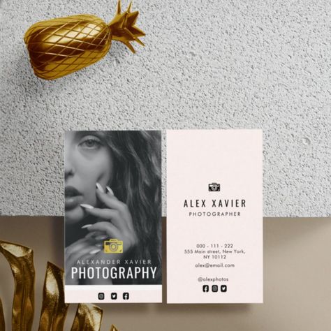 Lovely Text, Zazzle Business Cards, Retro Wedding Invitations, Photographer Business, Photographer Business Cards, Modern Business Cards Design, Business Photography, Modern Photographers, Real Estate Business Cards