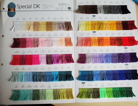 Stylecraft Special Shade Card, Special DK Colour chart NEW #Stylecraft Stylecraft Special Dk, Stylecraft Colour Combinations, Stylecraft Dk Colour Combinations, Kona Cotton Color Chart, Yarn Color Combinations Stylecraft Special Dk, Shade Card, Accessories Bags Purses, Wool Crafts, Colour List