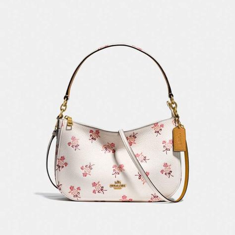 Coach Chelsea Crossbody With Floral Bow Print  This is an affiliate link Tas Coach, Minimalist Bag, Bow Print, Bow Bag, Girly Bags, Floral Bags, Fancy Bags, Flower Bag, Pretty Bags