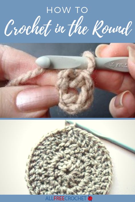 Crochet yourself in circles (in a good way!) with this tutorial for crocheting in the round. Round Crochet Blanket, Crochet In The Round, Crochet Stitches Ideas, Crochet Tutorials For Beginners, Circle Crochet, Crochet Beginners, Find Your Style Fashion, Round Crochet, Fashion Quiz