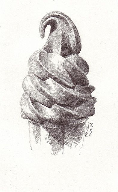 wagonized is a genius with light and shade Realistic Drawings Of Objects, Easy Pencil Drawings, Value Drawing, Tea Ice Cream, Green Tea Ice Cream, Observational Drawing, Object Drawing, Pencil Drawings Easy, Cross Hatching