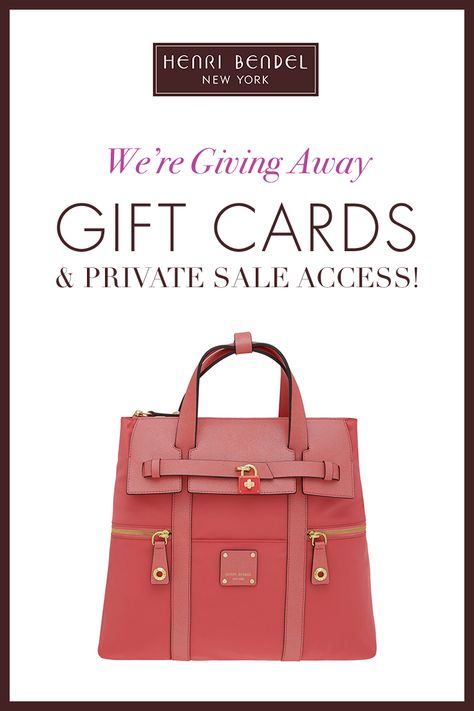 RSVP now to get exclusive  early access to our private sale, and you could score a $500 gift card too! Private Sale Invitation, Exclusive Invitation, Henri Bendel, Coach Swagger Bag, Private Event, Hermes Birkin, Gift Card, Handbags, Gifts