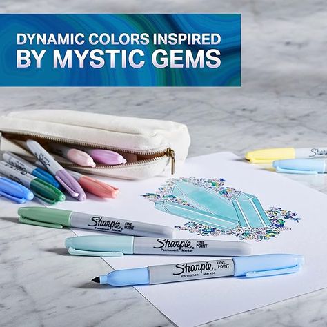 *This contains affiliate link.

Elevate your artistry with SHARPIE Permanent Markers in Mystic Gem colors. This set of 24 fine point markers features an array of vibrant, gem-inspired hues. Designed with durable ink that marks on paper, plastic, metal, and most other surfaces.

#SHARPIE #PermanentMarkers #MysticGemColors #FinePointMarkers #VibrantColors #ArtSupplies #CraftingEssentials #MarkerArt #SharpieArt #VersatileMarkers #ArtisticExpression #BoldColors #SharpieLovers #paidlink Sharpie Colors, Sharpie Permanent Markers, Marker Stain, Sharpie Markers, Sharpie Art, Natural Colours, Michael Store, Coloring Markers, Soft Bristle Brush