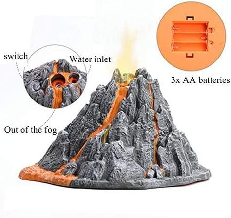 Steaming Volcano Erupting Volcano Model Great Addition to Dinosaur Collection Great Gift for Kids Birthday Decoration, Science - Amazon Canada Dinosaur For Kids, Volcano Model, Kids Birthday Decoration, Erupting Volcano, Birthday Decorations Kids, Dinosaur Activities, Amazon Video, Childrens Birthday Cakes, Godzilla Vs