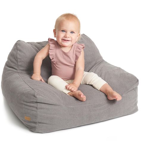 PRICES MAY VARY. Trendy Kids Chair - Complements Any Interior Décor: Your kids (recommended: 18+ months) will love the giant kids chair bean bag style - and so will you! Gray colored it seamlessly blends with your home’s decor and is a great pick for living rooms, kids’ rooms & playrooms Perfectly Cozy & Fun For Kids To Relax: Create a calm, cozy space for your kids to sit, lounge & hang out! ZICOTOs’ memory foam filled bean bag chairs for kids with a soft & sturdy shredded foam filling, adjust Bean Bag Chairs For Kids, Chairs For Kids, Kids Chair, Bean Bag Chairs, Toddler Chair, Bag Chairs, Baby Lounger, Kids Bean Bags, Bean Bag Chair Kids