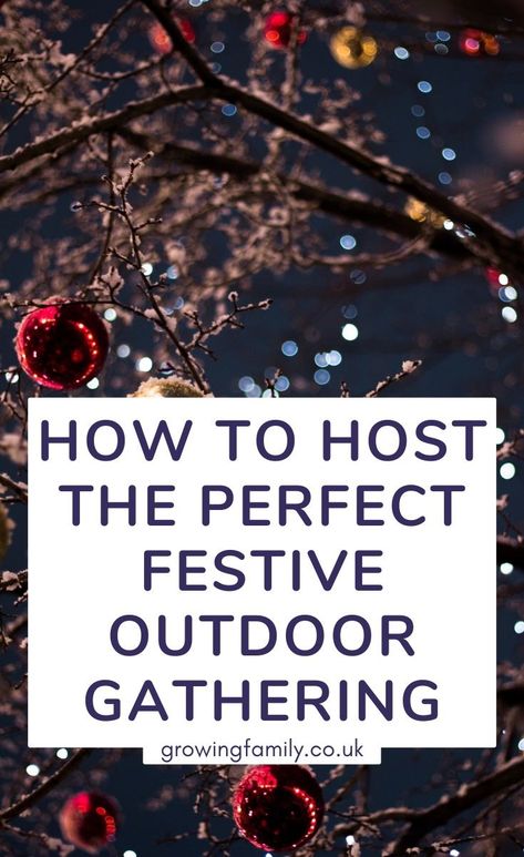 Planning a festive outdoor gathering? These tips and ideas will get you organised and help you host a memorable Al Fresco Christmas. Outdoor Xmas Party Ideas, Outdoor Parties In Winter, Christmas Party Outdoor Ideas, Christmas Party Outdoor Decorations, Christmas Outdoor Party Ideas, Winter Outdoor Dinner Party, Backyard Holiday Party, Winter Garden Party Ideas, Outdoor Christmas Dinner Party