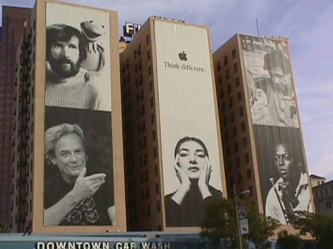 Feynman - Apple "Think Different Campaign" in San Francisco Think Different Apple, Think Different, Maker Project, Apple Computer, Ad Campaign, Apple Products, Car Wash, Good People, Evolution