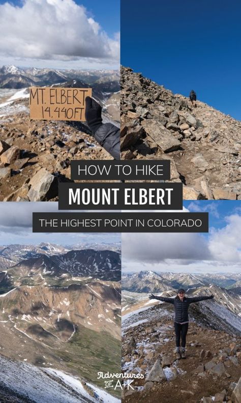 How to hike Mount Elbert: The highest point in Colorado! Mount Elbert Colorado, Mt Elbert Colorado, Colorado 14ers, Mount Elbert, Travel Points, Colorado Trip, Dream Trips, Altitude Sickness, Hiking Poles