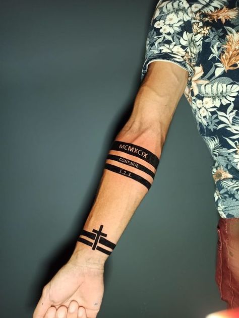 Amazing Band Tattoo | Latest Hand Tattoos For Men. A band tattoo is a body art design that honors a favorite musical group or performer. Fans frequently get hand tattoos for men or band tattoos of their favorite bands to show how much they adore and support them. Tattoo Hombre Brazo, Aura Tattoos, Ankle Band Tattoo, Leg Band Tattoos, Wrist Band Tattoo, Tattoo Homme, Band Tattoos For Men, Band Tattoos, Tattoos Arm