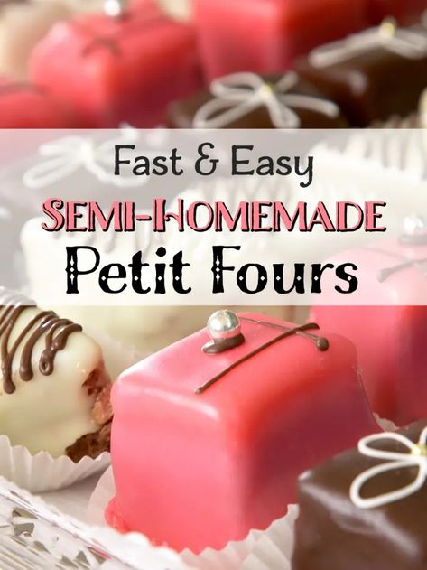 The Easiest Petit Fours Recipe - Delishably Petit Fours Recipe Easy, French Buttercream Frosting, Petit Four Icing, Petit Fours Recipe, Petit Four Recipes, Pastry Tray, French Buttercream, Afternoon Tea Recipes, Cake Mini